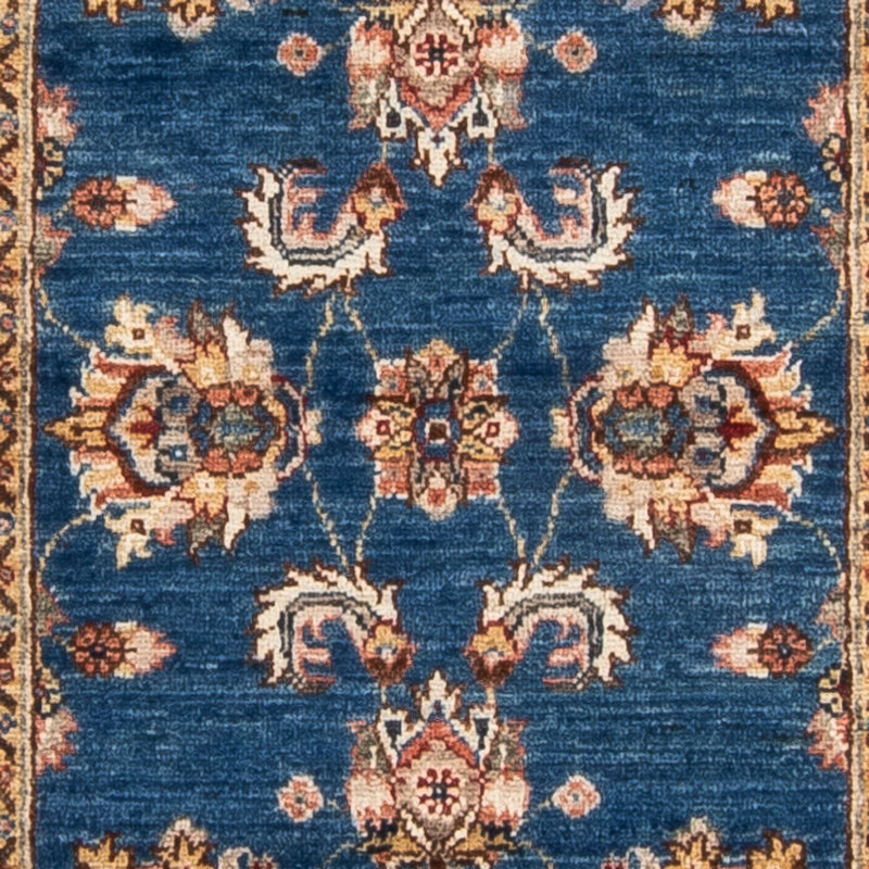 Ziegler Teppich 81x308cm - Orientteppich - blau