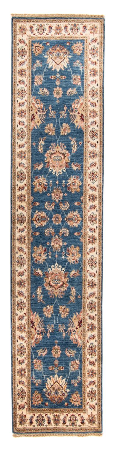 Ziegler Teppich 81x314cm - Orientteppich - blau