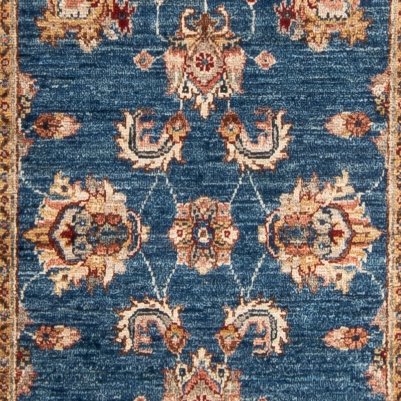 Ziegler Teppich 81x314cm - Orientteppich - blau
