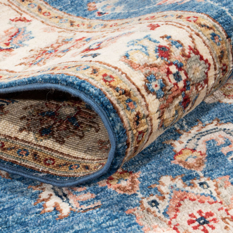 Ziegler Teppich 81x314cm - Orientteppich - blau
