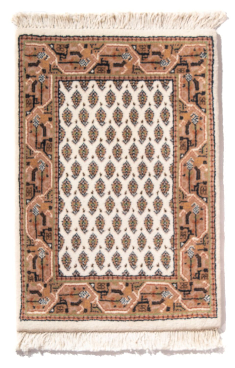 Indo Mir Teppich 40x60cm - Orientteppich - creme