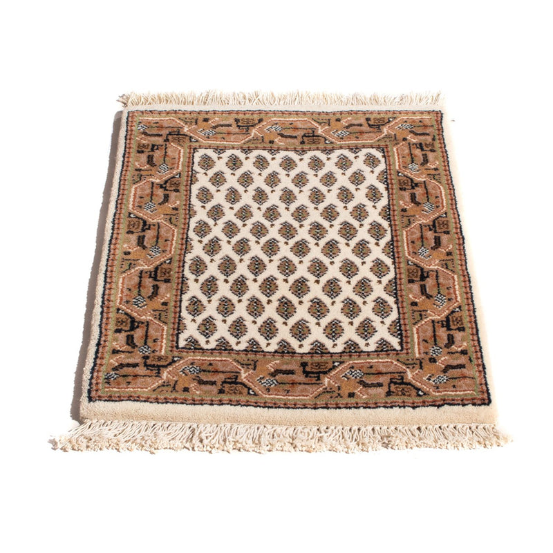 Indo Mir Teppich 40x60cm - Orientteppich - creme