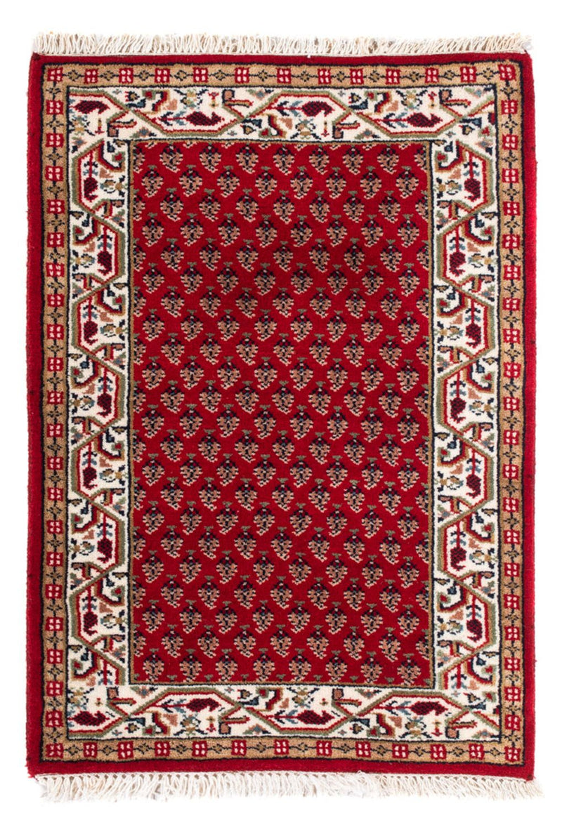 Indo Mir Teppich 60x90cm - Orientteppich - rot
