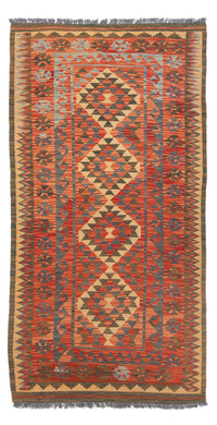 Kelim Maimene Teppich 98x206cm - Wollteppich - mehrfarbig – product image