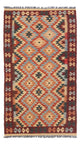 Kelim Maimene Teppich 104x198cm - Wollteppich - mehrfarbig