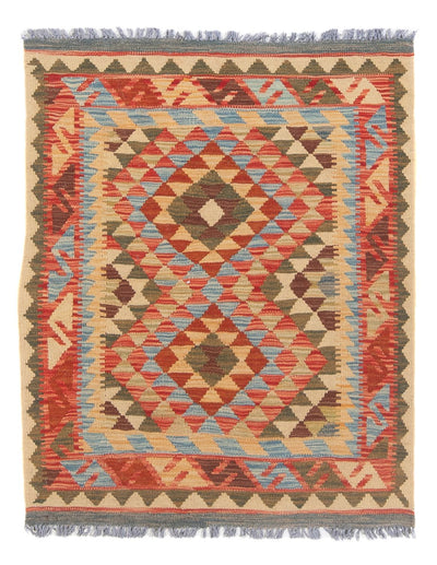 Kelim Maimene Teppich 87x114cm - Wollteppich - mehrfarbig