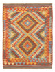 Kelim Maimene Teppich 86x119cm - Wollteppich - mehrfarbig