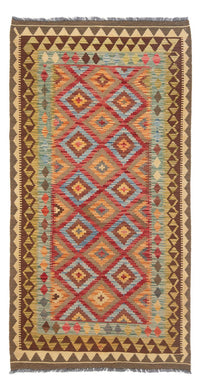 Kelim Maimene Teppich 107x201cm - Wollteppich - mehrfarbig – product image