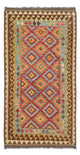 Kelim Maimene Teppich 107x201cm - Wollteppich - mehrfarbig