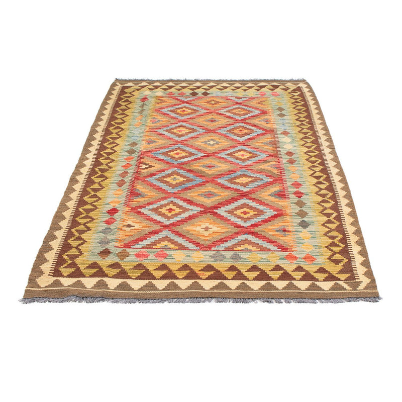 Kelim Maimene Teppich 107x201cm - Wollteppich - mehrfarbig