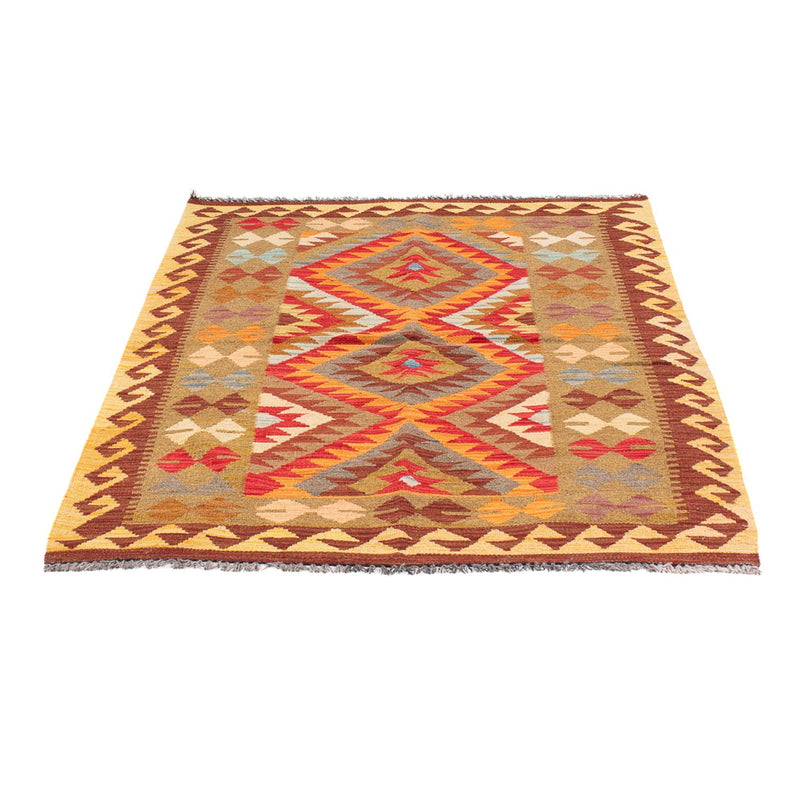 Kelim Maimene Teppich 103x149cm - Wollteppich - mehrfarbig