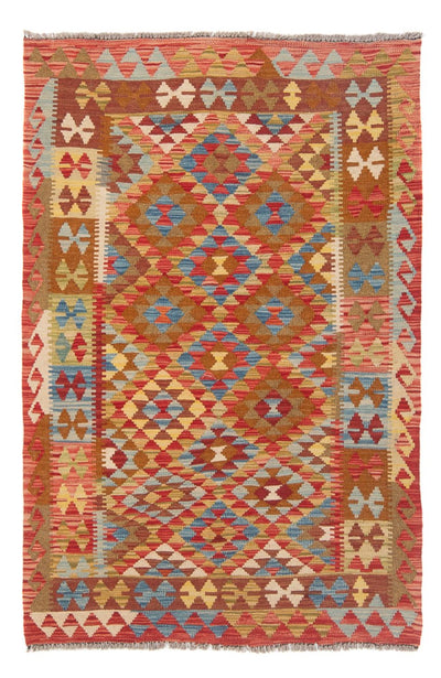 Kelim Maimene Teppich 98x149cm - Wollteppich - mehrfarbig