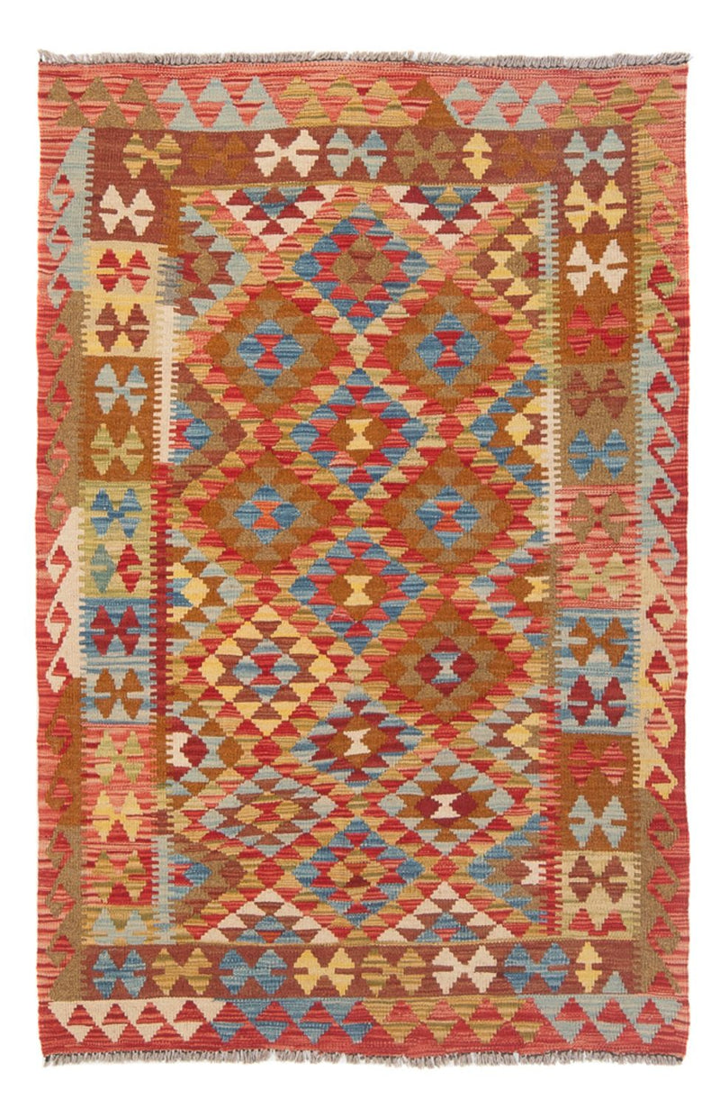Kelim Maimene Teppich 98x149cm - Wollteppich - mehrfarbig