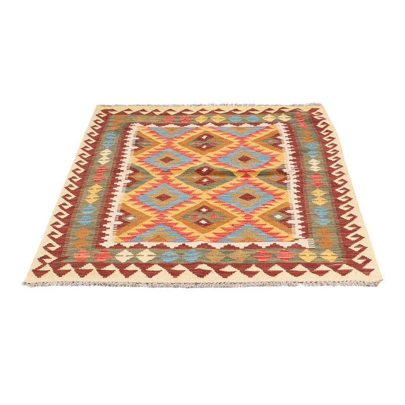 Kelim Maimene Teppich 103x151cm - Wollteppich - mehrfarbig