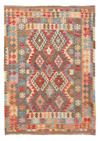 Kelim Maimene Teppich 127x176cm - Wollteppich - mehrfarbig – product image