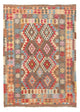 Kelim Maimene Teppich 127x176cm - Wollteppich - mehrfarbig
