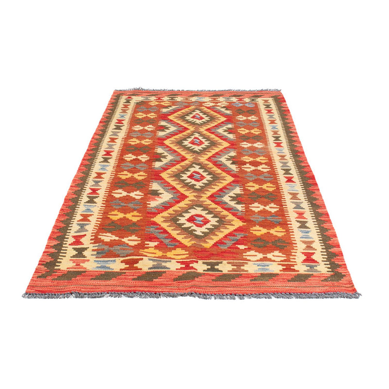 Kelim Maimene Teppich 102x201cm - Wollteppich - mehrfarbig