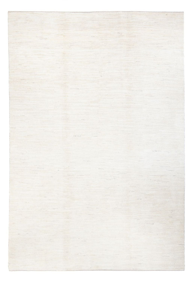 Gabbeh Persisch Teppich 202x297cm - Perserteppich Wollteppich - weiß