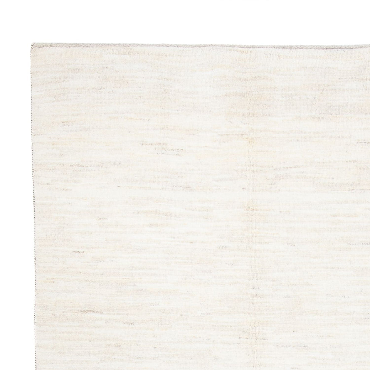 Gabbeh Persisch Teppich 202x297cm - Perserteppich Wollteppich - weiß