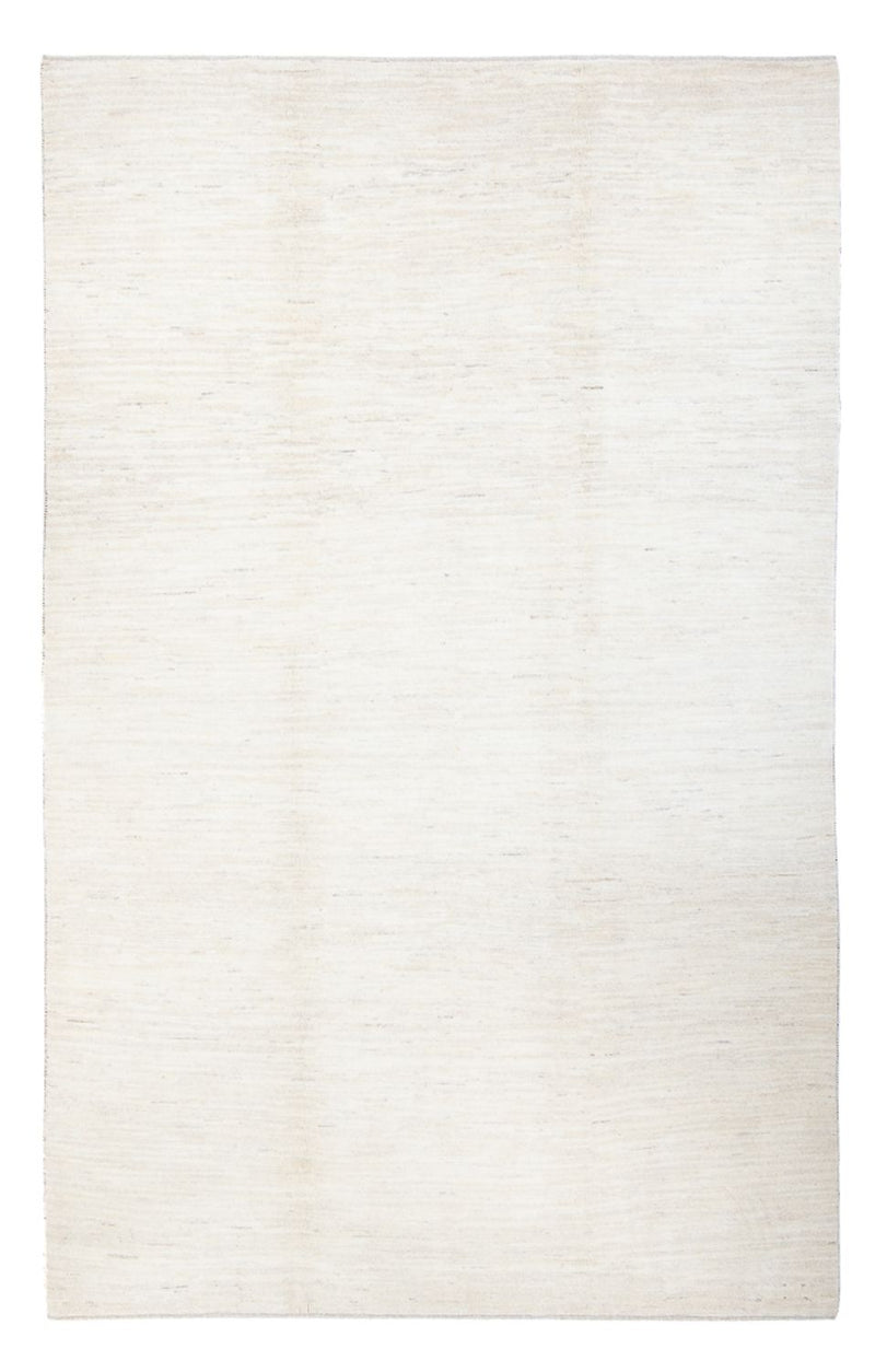 Gabbeh Persisch Teppich 198x296cm - Perserteppich Wollteppich - weiß