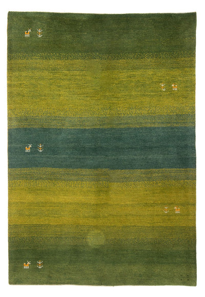 Gabbeh Persisch Teppich 148x201cm - Perserteppich Wollteppich - grün