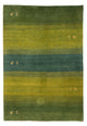 Gabbeh Persisch Teppich 148x201cm - Perserteppich Wollteppich - grün
