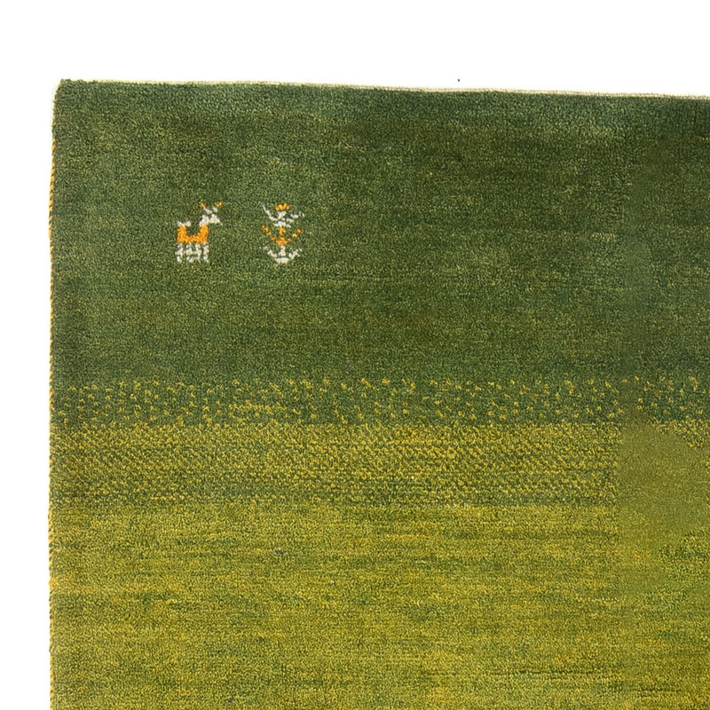 Gabbeh Persisch Teppich 148x201cm - Perserteppich Wollteppich - grün