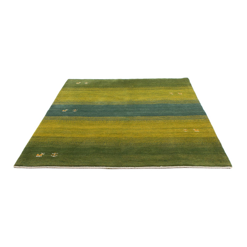 Gabbeh Persisch Teppich 148x201cm - Perserteppich Wollteppich - grün