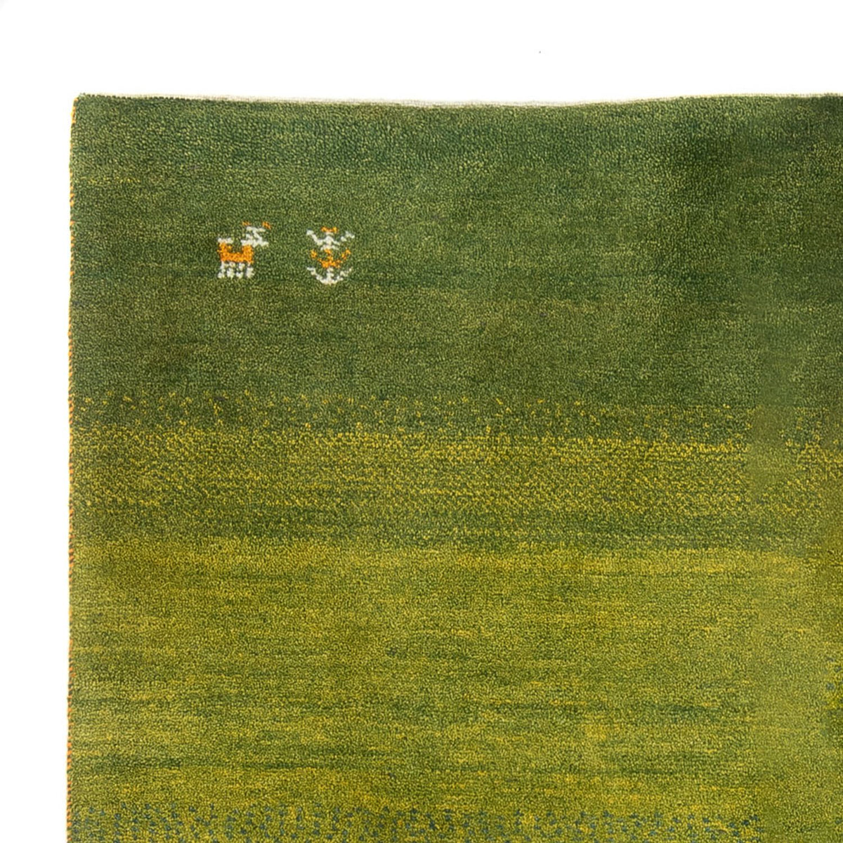 Gabbeh Persisch Teppich 149x202cm - Perserteppich Wollteppich - grün