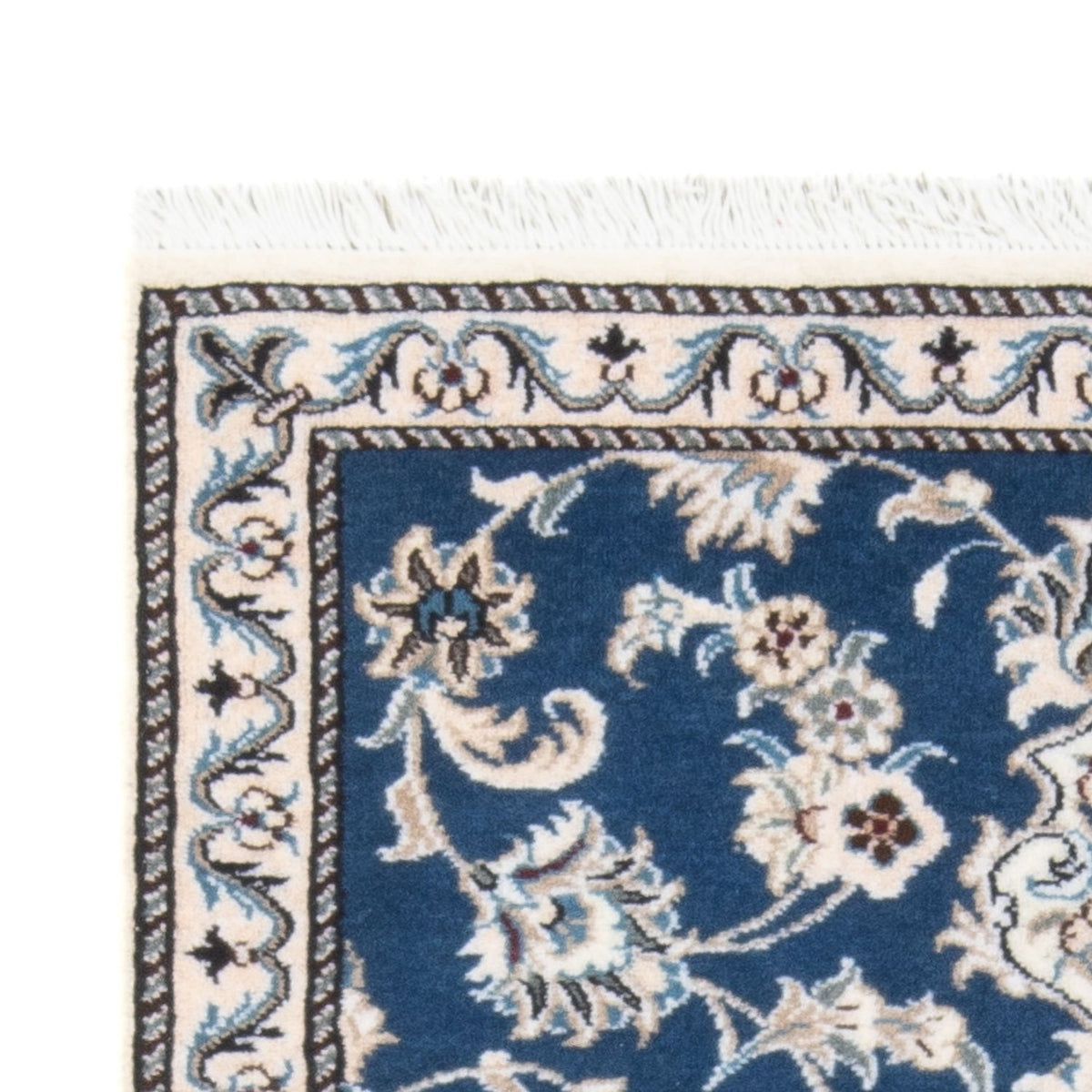 Nain Teppich 78x198cm - Perserteppich - seeblau