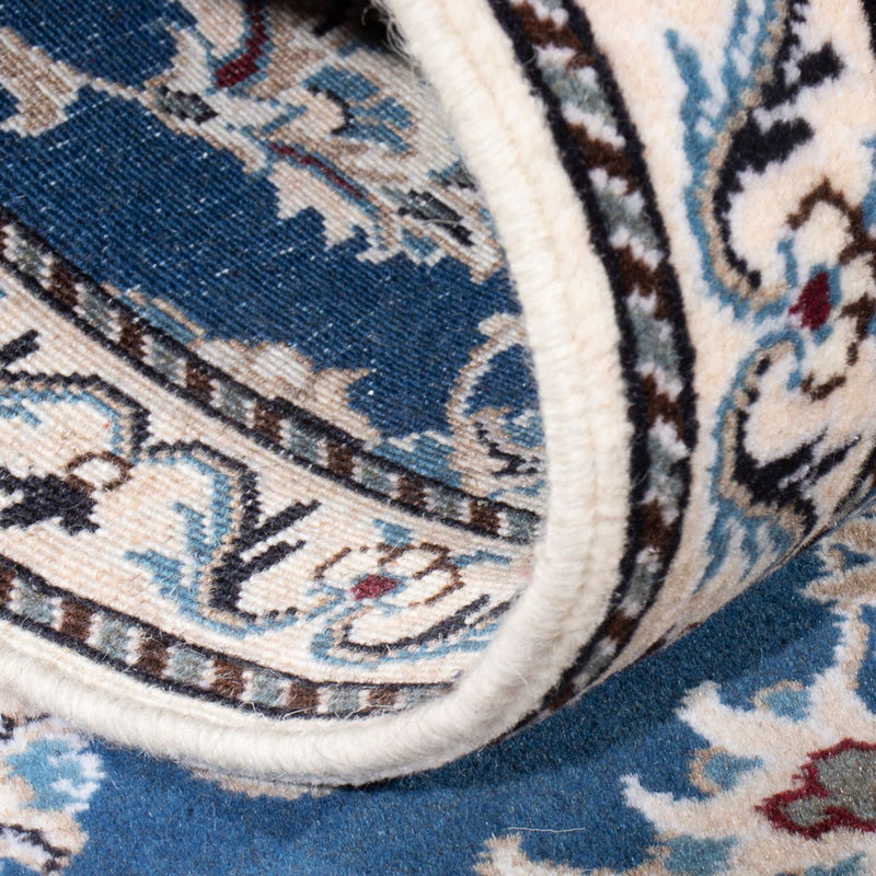 Nain Teppich 78x198cm - Perserteppich - seeblau