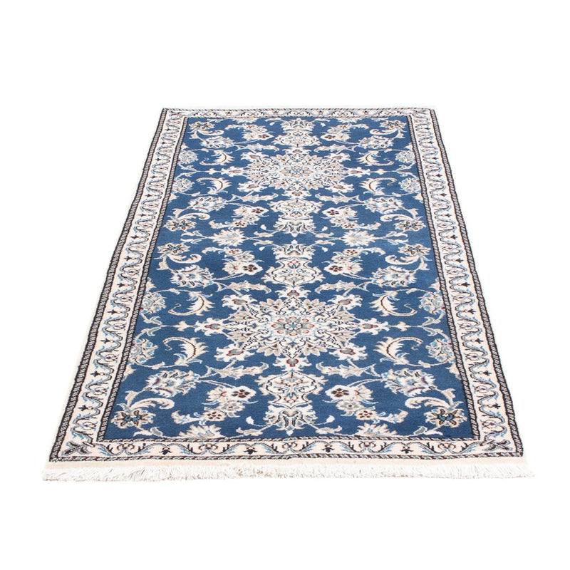 Nain Teppich 78x198cm - Perserteppich - seeblau