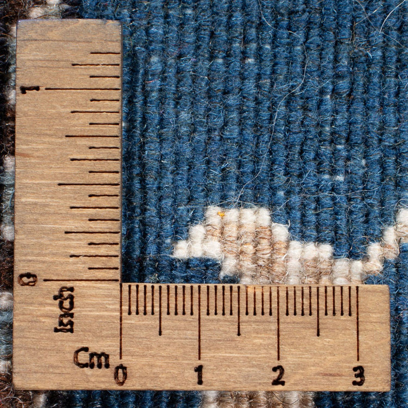 Nain Teppich 78x198cm - Perserteppich - seeblau