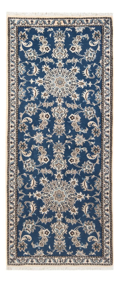 Nain Teppich 79x198cm - Perserteppich - seeblau