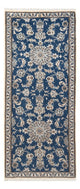 Nain Teppich 79x198cm - Perserteppich - seeblau
