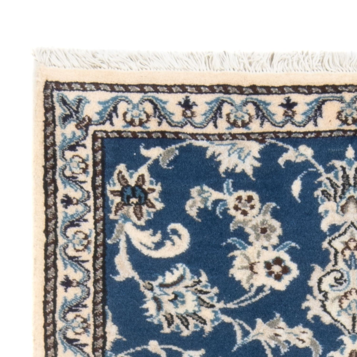 Nain Teppich 79x198cm - Perserteppich - seeblau