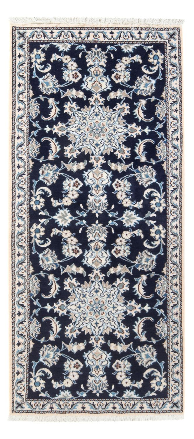 Nain Teppich 77x197cm - Perserteppich - dunkelblau
