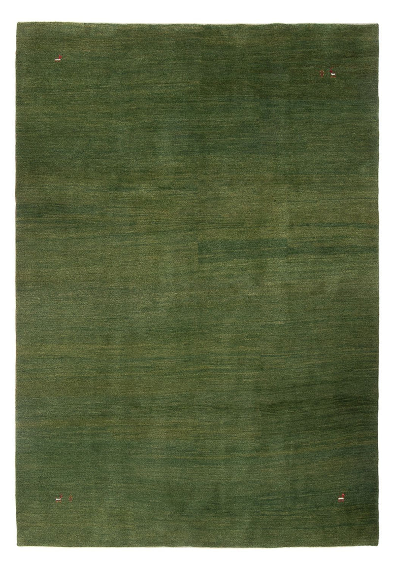 Gabbeh Persisch Teppich 207x293cm - Perserteppich Wollteppich - minzgrün