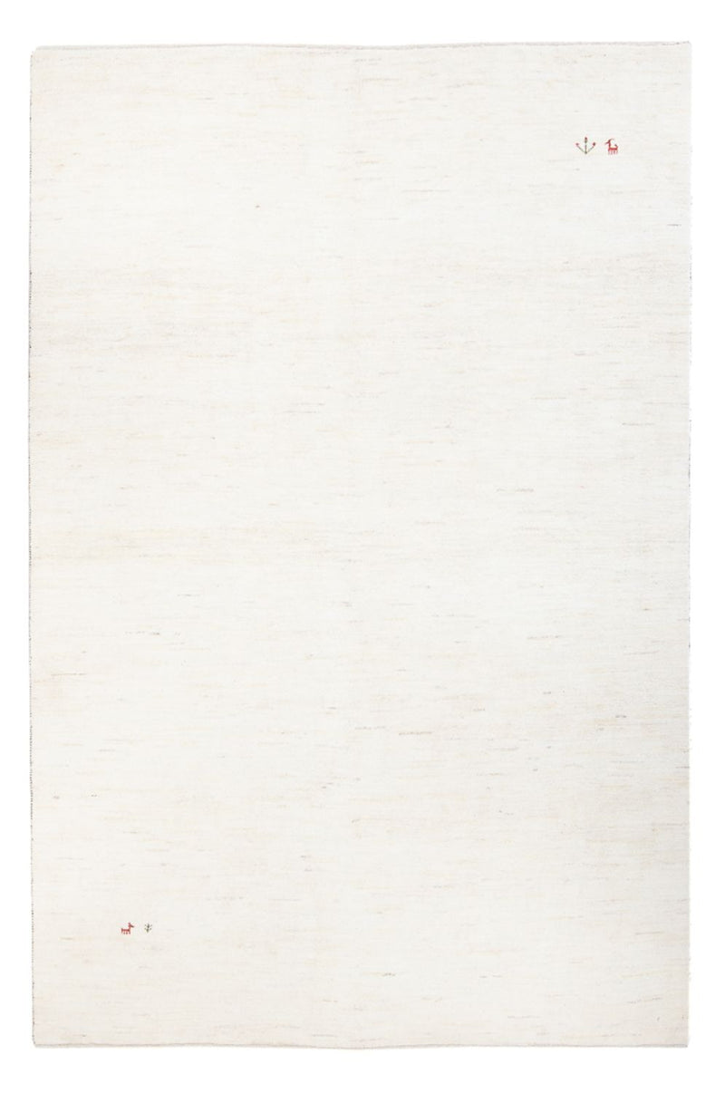 Gabbeh Persisch Teppich 174x255cm - Perserteppich Wollteppich - weiß