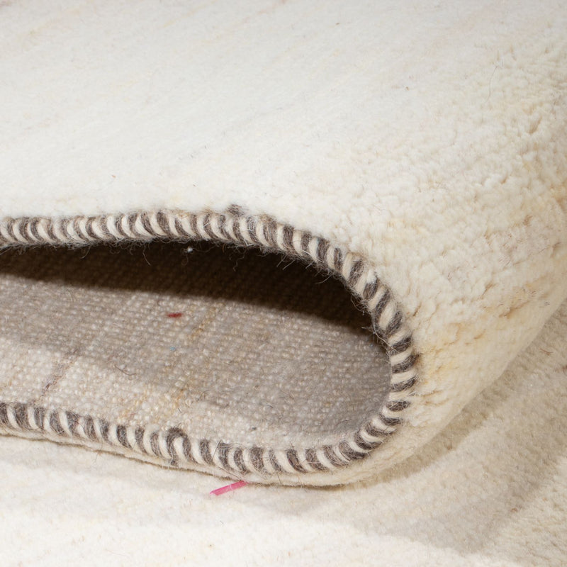 Gabbeh Persisch Teppich 174x255cm - Perserteppich Wollteppich - weiß