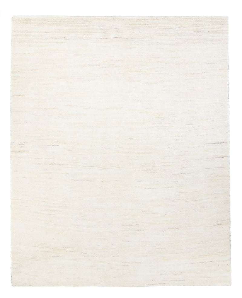 Gabbeh Persisch Teppich 155x195cm - Perserteppich Wollteppich - weiß