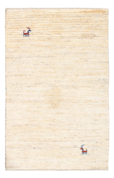 Gabbeh Persisch Teppich 60x86cm - Perserteppich Wollteppich - beige