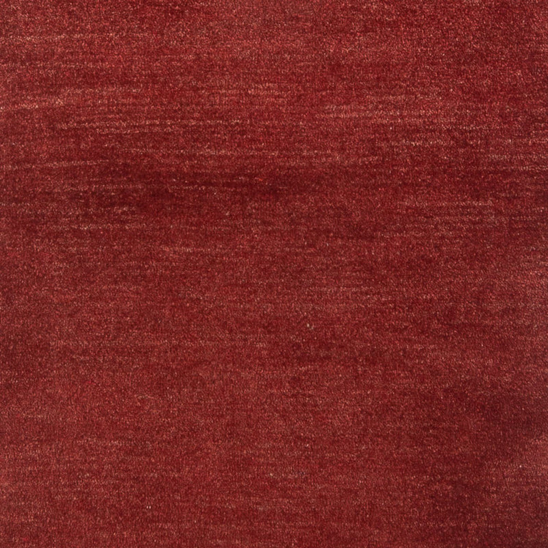 Gabbeh Persisch Teppich 82x197cm - Perserteppich Wollteppich - dunkelrot
