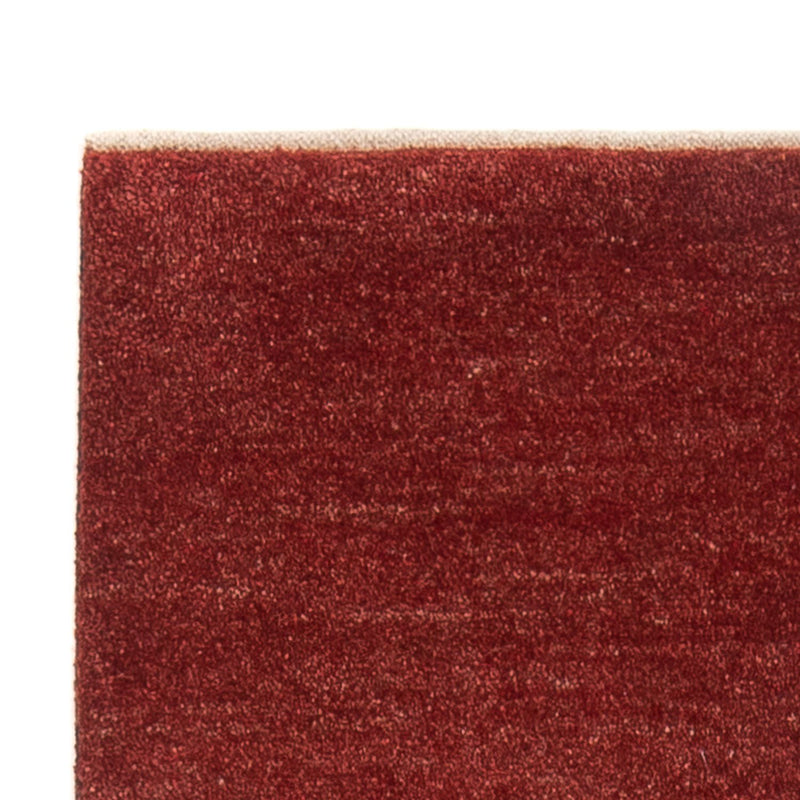 Gabbeh Persisch Teppich 82x197cm - Perserteppich Wollteppich - dunkelrot