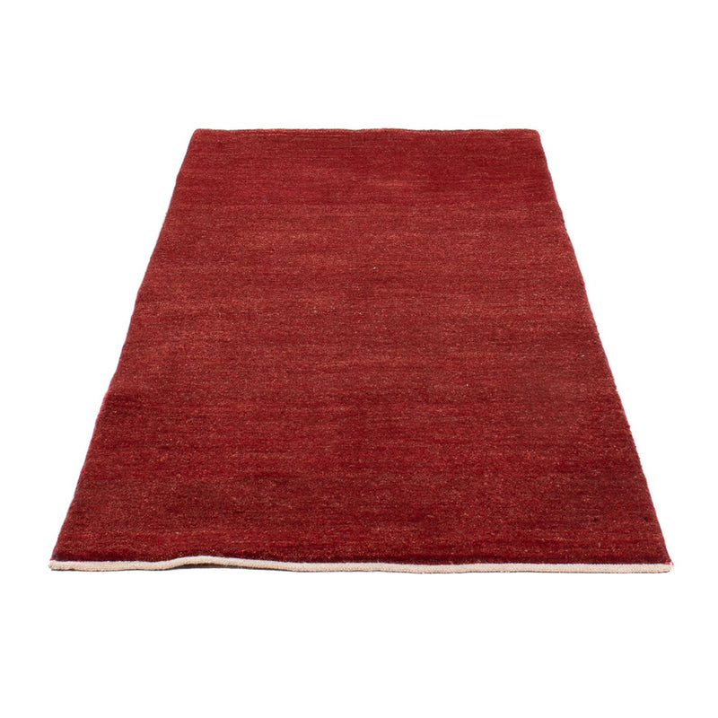 Gabbeh Persisch Teppich 84x196cm - Perserteppich Wollteppich - dunkelrot