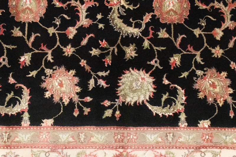 Ziegler Teppich 195x288cm - Orientteppich - schwarz