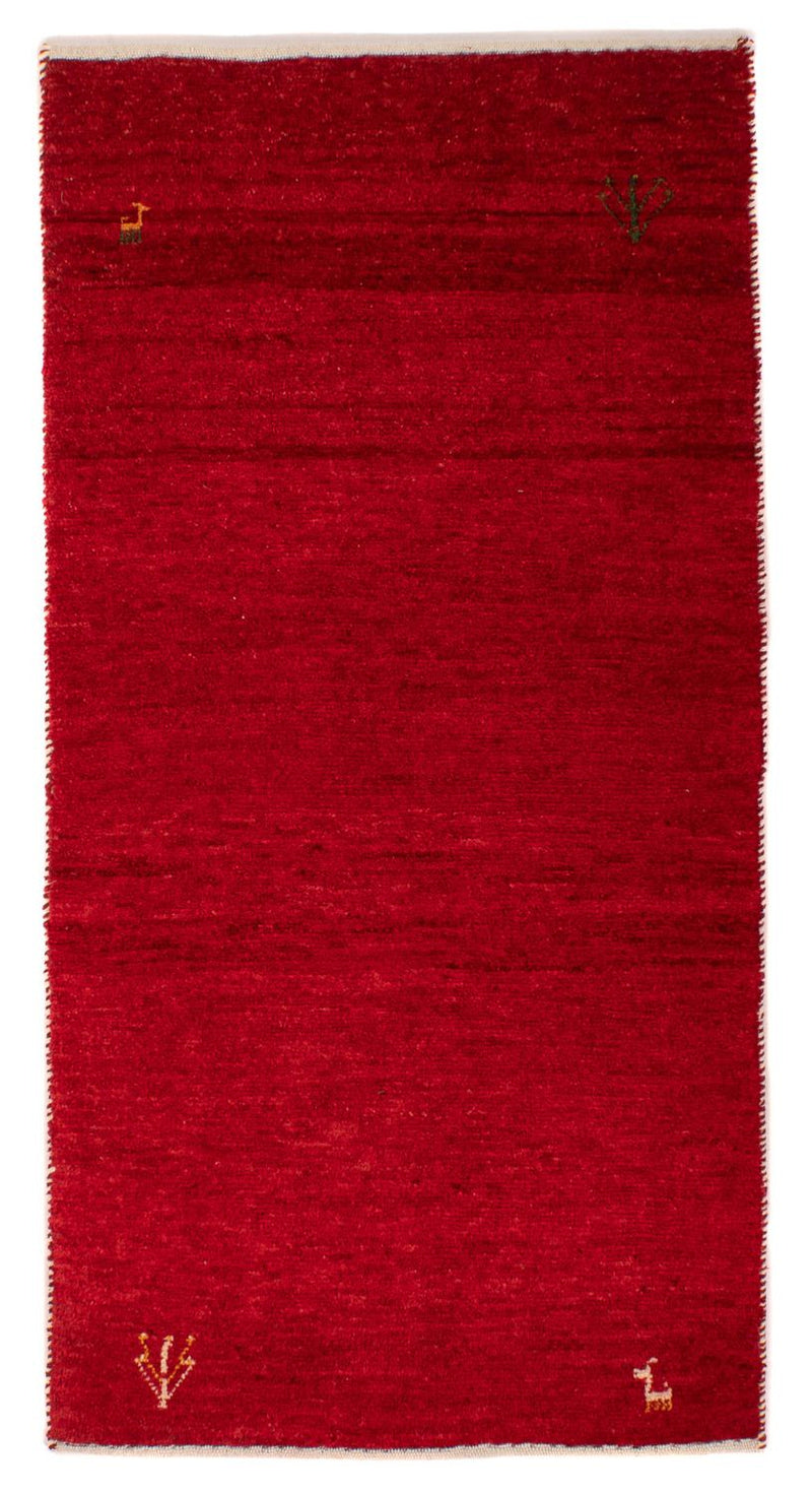Loribaft Teppich Perser 68x134cm - Orientteppich - dunkelrot