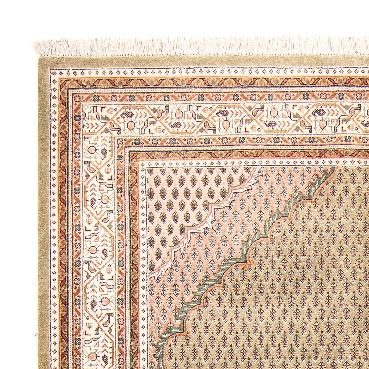 Indo Mir Teppich 176x238cm - Orientteppich - hellbeige