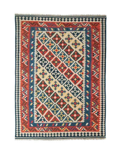 Kelim Fars Teppich 295x404cm - rot
