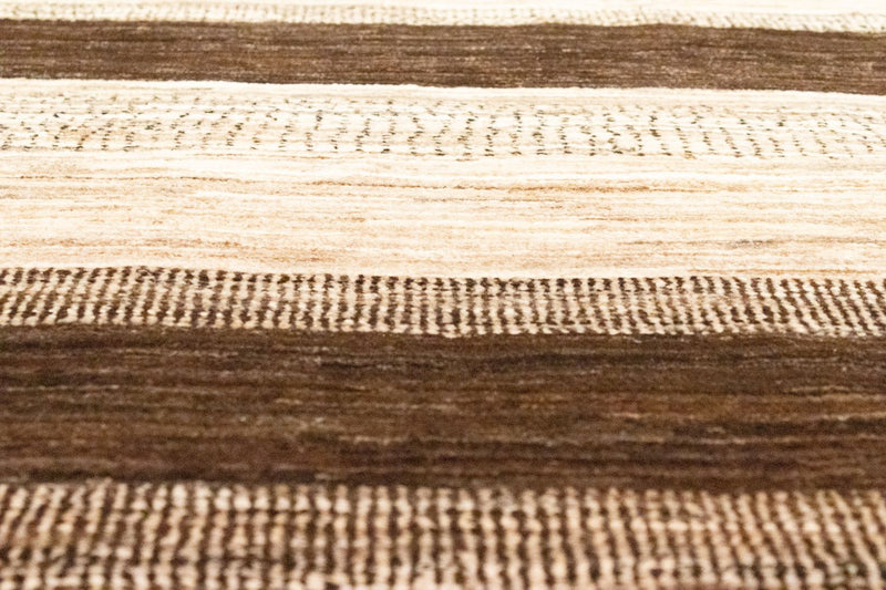 Gabbeh Teppich Indus 141x205cm - Wollteppich - beige